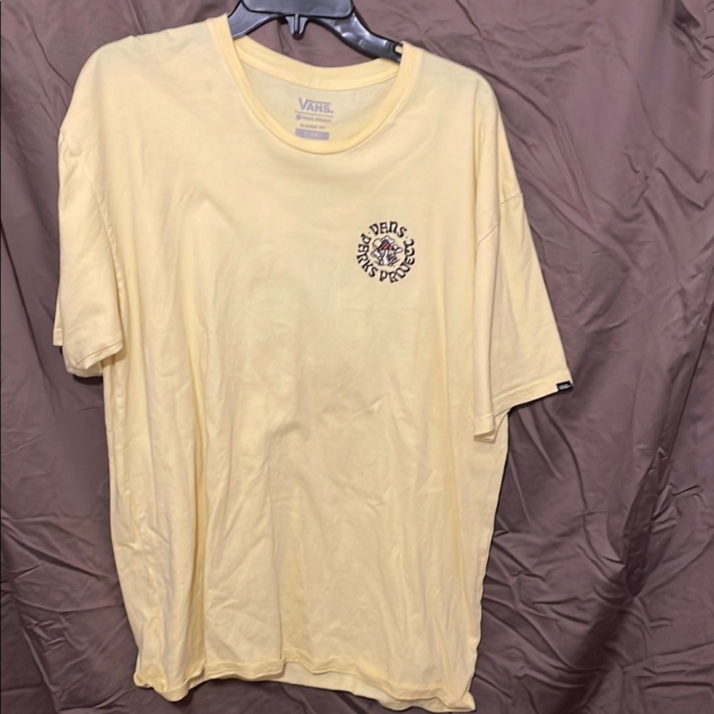 Vans Yellow Short Sleeve Logo Tee
